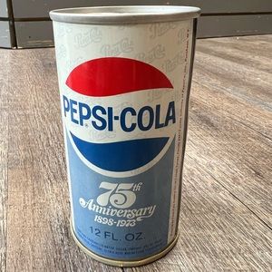 1973 Musical Pepsi Can - 75th anniversary Vintage 70s